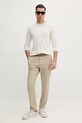 Πουλόβερ από λινό μείγμα Tommy Hilfiger MW0MW38603 μπεζ SS25