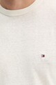 Πουλόβερ από λινό μείγμα Tommy Hilfiger MW0MW38603 μπεζ
