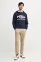 Bavlnený sveter Red Bull Racing x Pepe Jeans INTARSIA HOODY RM700010 tmavomodrá SS25