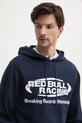 Bavlnený sveter Red Bull Racing x Pepe Jeans INTARSIA HOODY tmavomodrá RM700010