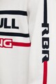 Bavlněný svetr Red Bull Racing x Pepe Jeans KNITTED MOTO CREW RM700011 béžová