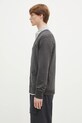 Vuneni kardigan Fred Perry K9551.R85 siva SS25