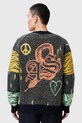 AllSaints kardigán gyapjú keverékből AKKI M009KC fekete