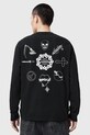 Хлопковая кофта AllSaints ORBITAL M021PC чёрный
