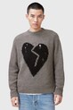 Одяг Вовняний светр AllSaints LUVHEART M001KC сірий