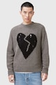 Abbigliamento AllSaints maglione in lana LUVHEART M001KC grigio