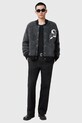 Вовняний кардиган AllSaints JACKSON M010KC сірий