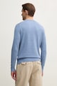 Oblačila Pulover s primesjo svile Hackett London HM703312 modra
