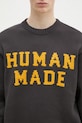 Human Made cotton jumper Lowgauge Knit Sweater gray HM29CS001