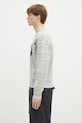 Human Made linen blend jumper Heart Knit Sweater HM29CS002 gray SS25