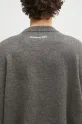 MKI MIYUKI ZOKU wool blend jumper Mohair Blend Knit Crew gray MOHAIR.BLEND.KNIT.CR.BR