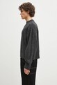 Свитер с примесью шерсти MKI MIYUKI ZOKU Mohair Blend Knit Crew MOHAIR.BLEND.KNIT.CR.BL чёрный SS25