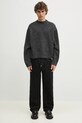 Свитер с примесью шерсти MKI MIYUKI ZOKU Mohair Blend Knit Crew MOHAIR.BLEND.KNIT.CR.BL чёрный