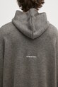 Sveter s prímesou vlny MKI MIYUKI ZOKU Mohair Blend Knit Hoody sivá MOHAIR.BLEND.KNIT.HO.BR