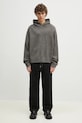 Пуловер с вълна MKI MIYUKI ZOKU Mohair Blend Knit Hoody MOHAIR.BLEND.KNIT.HO.BR сив