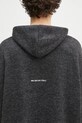 MKI MIYUKI ZOKU pulover din amestec de lana Mohair Blend Knit Hoody gri MOHAIR.BLEND.KNIT.HO.BL