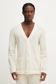 OAS cardigan din bumbac uni bej 7015.01