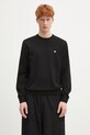 Carhartt WIP sweter bawełniany Madison Sweater gładkie czarny I030033.0D2XX