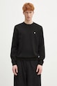 Хлопковый свитер Madison Sweater гладкий чёрный I030033.0D2XX