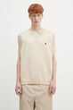 Carhartt WIP kamizelka bawełniana Madison Vest Sweater gładkie beżowy I033036.2NQXX