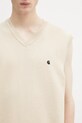 Carhartt WIP kamizelka bawełniana Madison Vest Sweater beżowy I033036.2NQXX