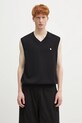 Bavlněný svetr Carhartt WIP Madison Vest Sweater hladký černá I033036.0D2XX