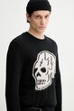 Свитер с примесью шерсти The Kooples чёрный HPUL30003K
