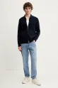 Theory cardigan in lana N1181701 blu navy SS25