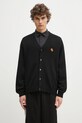 Kenzo kardigan wełniany Pop wełna czarny FF55CA7263LB.99J