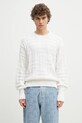 Kenzo sweter bawełniany Weave bawełna biały FF55PU7083CB.02