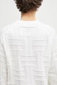 Kenzo sweter bawełniany Weave biały FF55PU7083CB.02