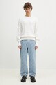Kenzo sweter bawełniany Weave FF55PU7083CB.02 biały
