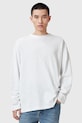 AllSaints longsleeve bawełniany FOSTER bawełna biały M026JC