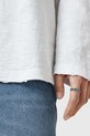 Odzież AllSaints longsleeve bawełniany FOSTER M026JC biały