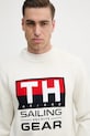 Bavlnený sveter Tommy Hilfiger SAILING biela MN0MN00017