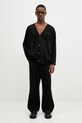 Needles kardigan V-Neck Cardigan QV347 czarny