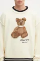 Vlněný svetr Palm Angels Bear In Mind béžová PMHE007S25KNI0010360