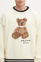 Palm Angels woolen jumper Bear In Mind beige PMHE007S25KNI0010360
