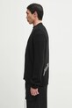 Kardigán Palm Angels Curved Logo PMHB035S25KNI0011008 čierna SS25