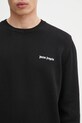 Bavlněný svetr Palm Angels Classic Logo Emb černá PMHE027C99KNI0021003