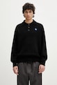 Ader Error woolen jumper Apparel-Top medium thickness black BO42FYKT0102BK