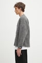 NEIGHBORHOOD cardigan din lână Wool Jersey Cardigan 242FPNH.CSM14 gri SS25