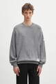 NEIGHBORHOOD sweter kaszmirowy Cashmere Crewneck Sweater okrągły szary 242NGNH.KNM01