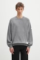 Πουλόβερ κασμίρ NEIGHBORHOOD Cashmere Crewneck Sweater απλό γκρί 242NGNH.KNM01