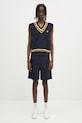 Лляний жилет Human Made Heart Knit Vest HM29CS006 темно-синій