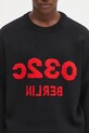032C sweter wełniany 'Selfie' czarny S25.URK.1511.000