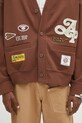 Суичър AAPE Main Zip Up кафяв AAPSWMC324XXO