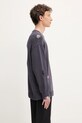 NEIGHBORHOOD sweter bawełniany Savage Crewneck Sweater granatowy 251FUNH.KNM03