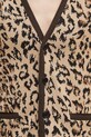 Pamučni kardigan Wacko Maria leopard jacquard bež 25SS.WMK.KN14
