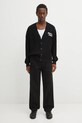 Maison Kitsuné kardigan Maison Kitsune Handwriting Comfort czarny OM00505KT1126